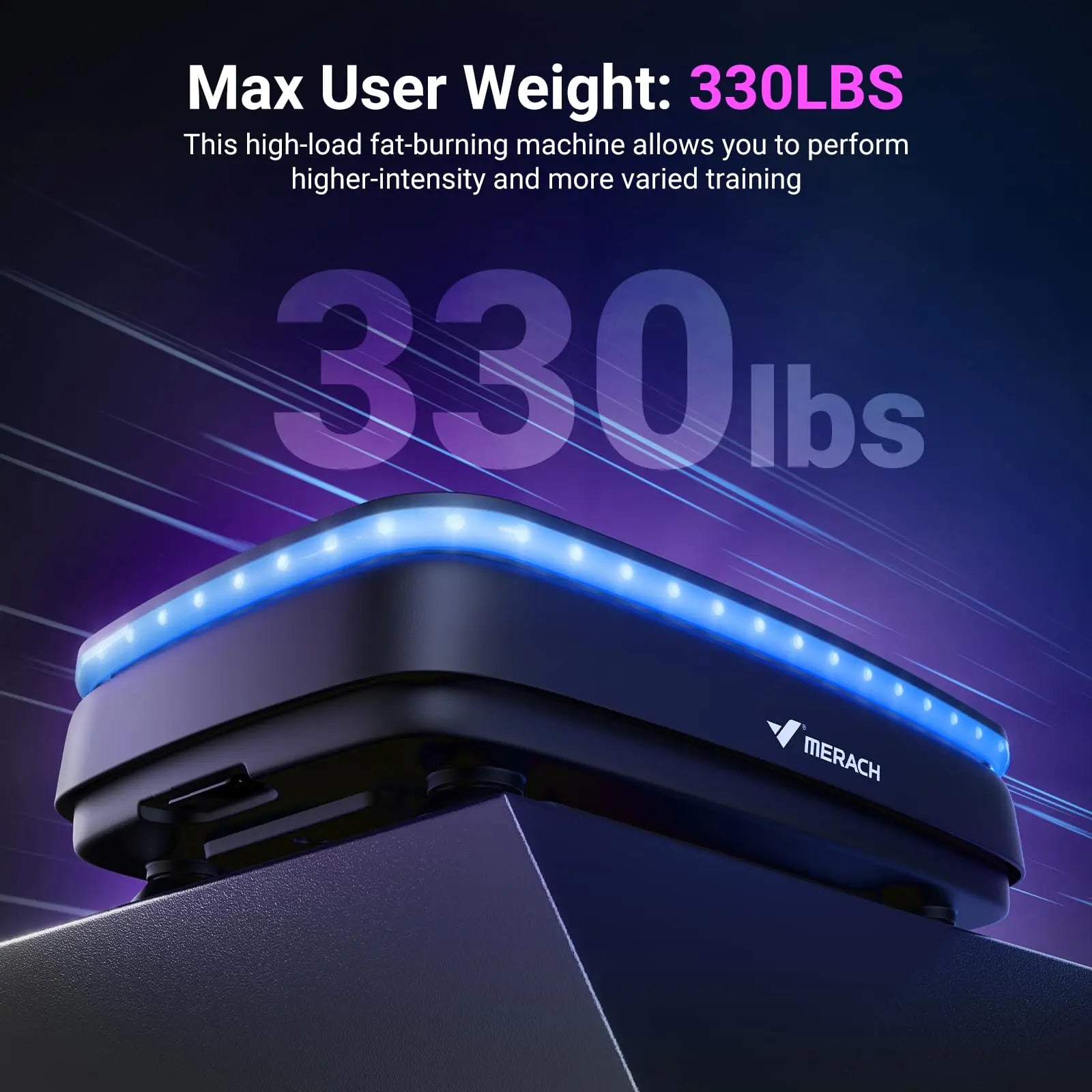 MERACH Vibration Plate Exercise Machine with Light Whole Body Workout Power Vibrate Platform Vibration Plate Lymphatic Drainage