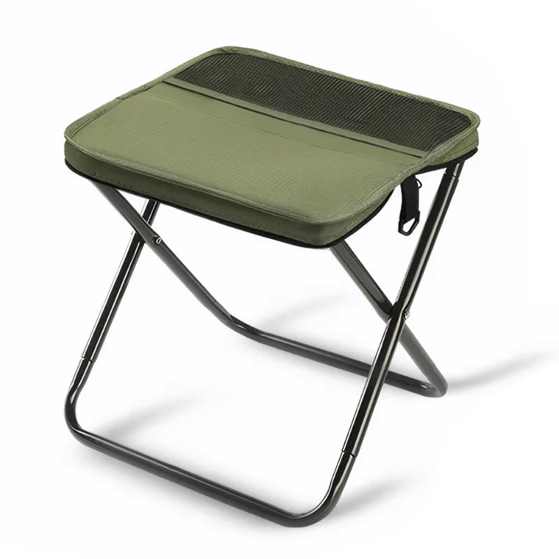 Portable foldable backpack stool lightweight compact camping chair for hiking, fishing, picnic outdoor travel and sports