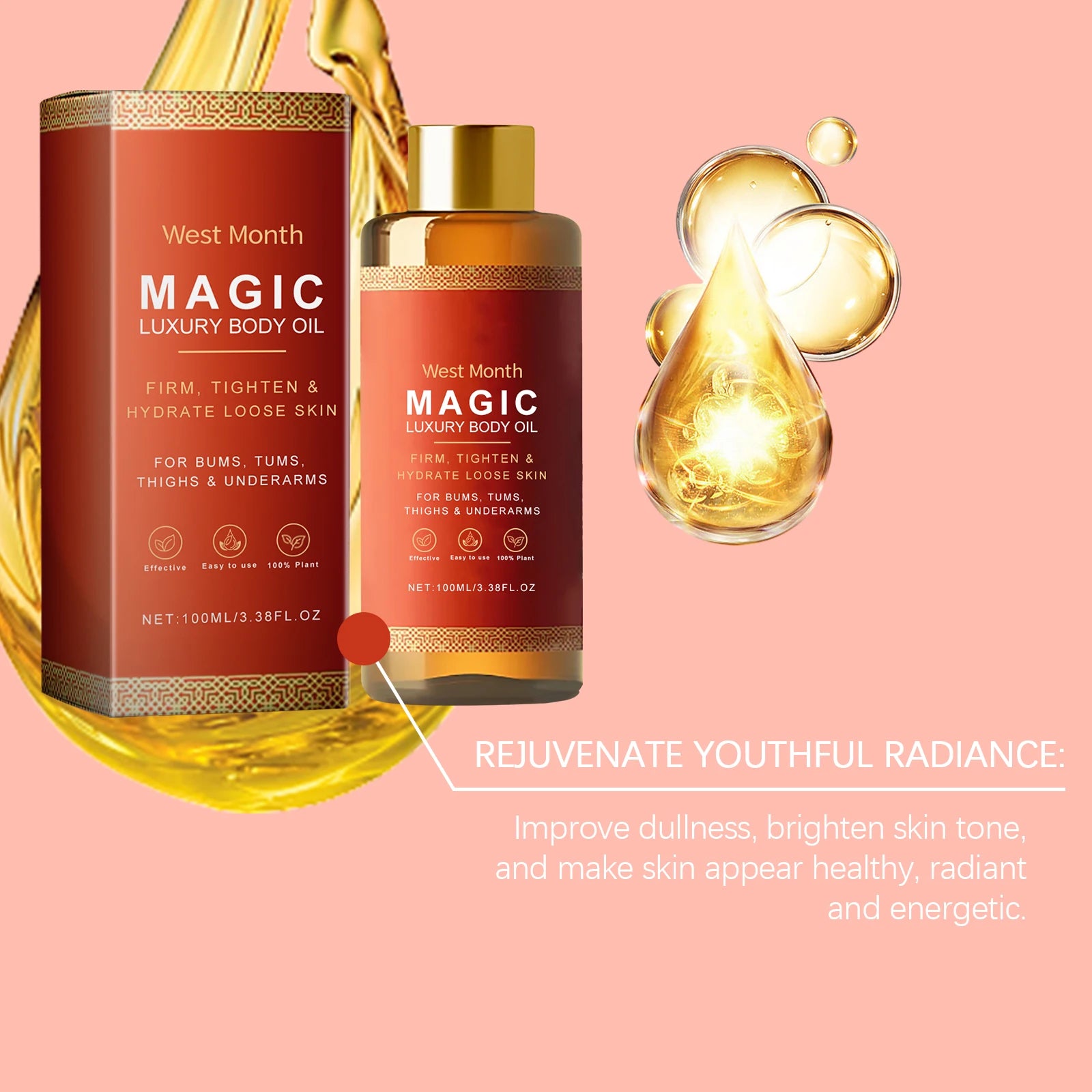 Tightening Body Oil Firming Lifting Reduce Fine Lines Improve Sagging Skin Dullness Brightening Moisturizing Nourish Skin Care