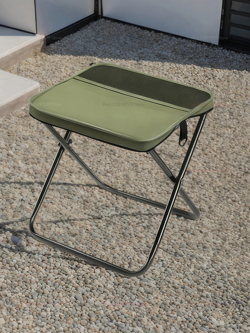 Portable foldable backpack stool lightweight compact camping chair for hiking, fishing, picnic outdoor travel and sports