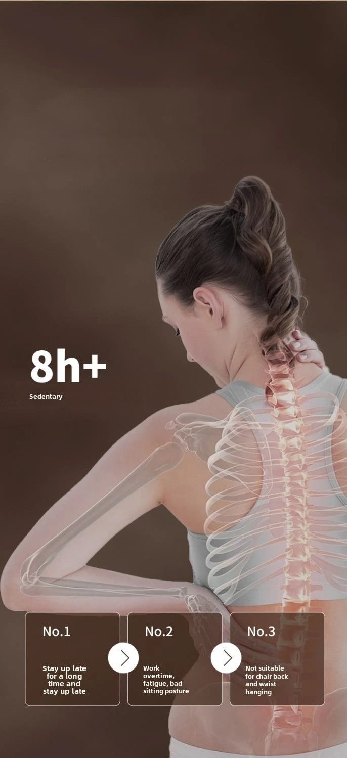 JAIYORL Rechargeable Shiatsu Portable Massager, Massage Cushion for Neck, Shoulder, Back, with Rotating Heads Heat